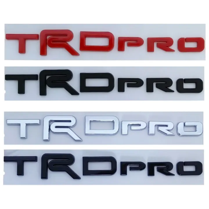 Trd Pro Emblem For Toyota Tundra Tacoma Hilux 3d Rear Logo Back Trunk 