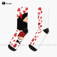 【Sock shop】 Mafalda Power พร้อมถุงเท้าใบหน้าประหลาดใจถุงเท้าการ์ตูนส่วนบุคคลที่กำหนดเอง Unisex ผู้ใหญ่วัยรุ่นเยาวชนถุงเท้า360 ° พิมพ์ดิจิตอล