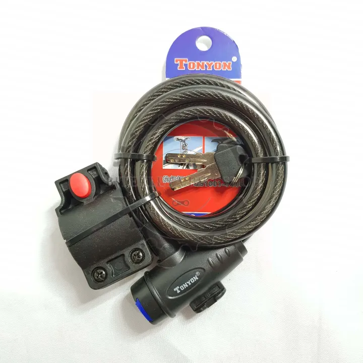 TONYON KEY AND PASSWORD BIKE LOCK BICYCLE KEY LOCK BIKELOCK FOR BICYCLE Lazada PH