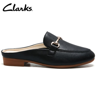 Clarks_รองเท้าลำลองผู้หญิง Pure2 Mule สีดำ Leather