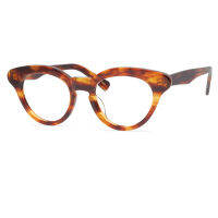 2022 Clear Lens Fashion Casual Women Eyeglasses BrownBlack Plastic Titanium Frame