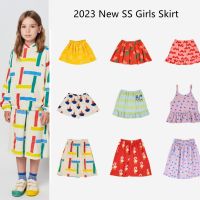 【CC】 Korean Children  39;s T Shirts Skirts 2023 New Baby Cotton Short Kids Outwear Clothings