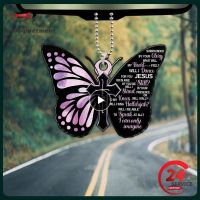 【jw】✽  Borboleta Pendurada Ornamentos para Carro Pingente de Espelho Retrovisor Automático Acessórios Interiores Chaveiro Decoração Meninas Presentes