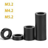 ℗ 50pcs M3.2 M4.2 M5.2 Black ABS Rround Spacer Standoff Nylon Non-Threaded Spacer Round Hollow Standoff Washer