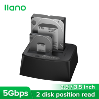 LLANO USB 3.0 SATA Solid Stateกล่องฮาร์ดดิสก์2.5นิ้ว/3.5นิ้วฐานฮาร์ดไดรฟ์แบบDual-Diskพร้อมฟังก์ชั่นคัดลอก