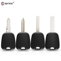 KEYYOU 10Pcs Transponder Auto Car Key Case Fob สำหรับ Peugeot 307 206สำหรับ Citroen C2 C1 C3 Uncut รถ Key Blade