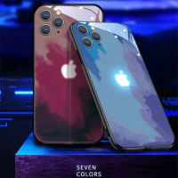 ◄☬ 2023 Popular LED Phone Case Luminous Sound Music Control Phone Cover For iPhone 14 13 11 12 Pro Max 6 6S 7 8 Plus X XR XS Max