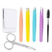 ஐ☽  4/6Pcs Eyebrow Set with Scissors Hair Removal Flat Lash Clip