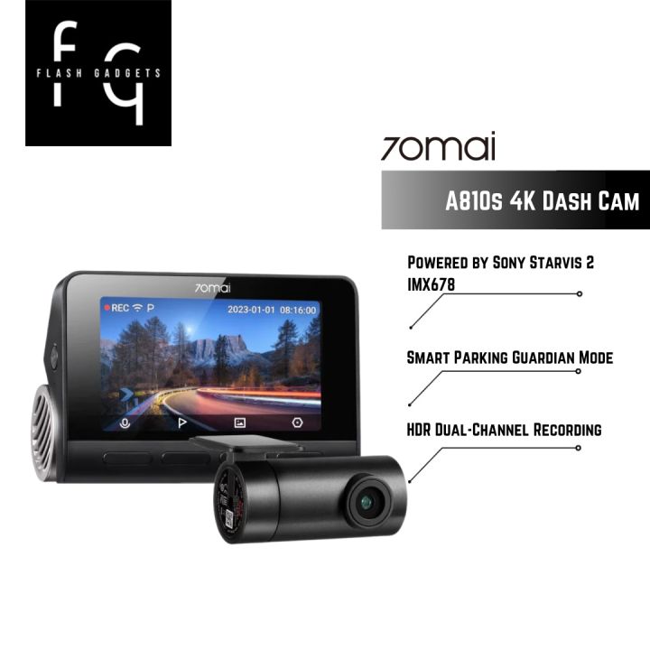  70mai New 4K Dash Cam A810 with Sony Starvis 2 IMX678