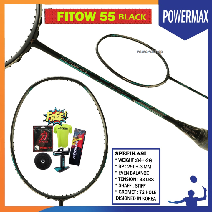 POWER MAX FITOW 55 RAKET BADMINTON ORIGINAL | Lazada Indonesia
