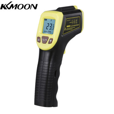 KKmoon อินฟราเรด Ther-Mometer,ดิจิตอลแบบไม่สัมผัส La-Ser อุณหภูมิ-58 °F ถึง1112 °F (-50 °C ถึง600 °C) พร้อมจอ LCD