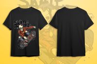 เสื้อยืด SKATE OR DIE 01 เสื้อยืดแนวสตรีท สวมใส่สบาย ไม่ร้อน ระบายอากาศได้ดี ใส่เล่นสเก็ตสบาย ลายติดแน่น