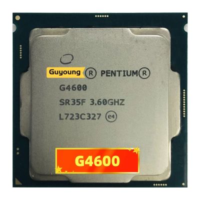 G4600 Pentium 3.6 GHz 3M เครื่องประมวลผลซีพียูเกลียวแบบแกนคู่51W LGA 1151