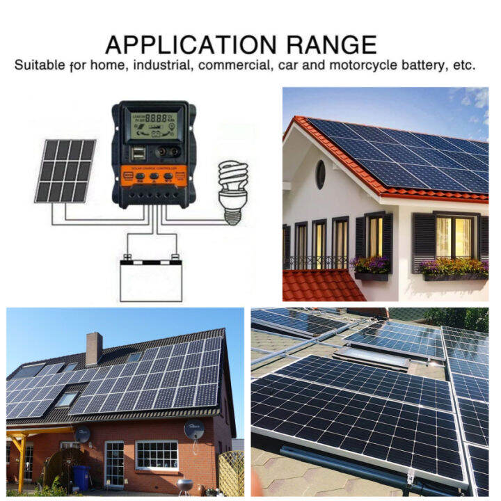 usb-จอแสดงผล-lcd-ควบคุมการชาร์จพลังงานแสงอาทิตย์12โวลต์24โวลต์แผงเซลล์แสงอาทิตย์ควบคุมแบตเตอรี่ชาร์จ-regulator-10a-20a-30a-ควบคุมพลังงานแสงอาทิตย์