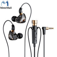 เฮดโฟนแบบเสียบหูหูฟัง KT02 3.5มม. พร้อม Earphone HiFi ไมโครโฟนเบสสำหรับการสตรีมหูฟังคาราโอเกะ