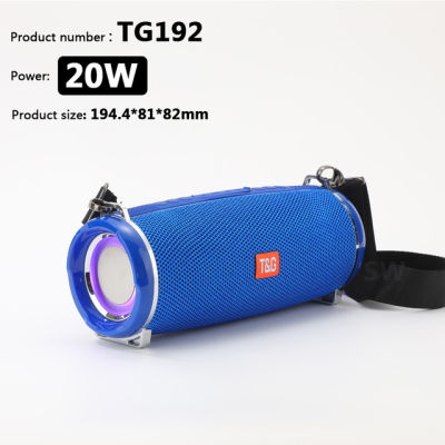 Portable bluetooth speaker 20w wireless bass column waterproof outdoor USB speaker support AUX TF U disk subwoofer speaker TG192