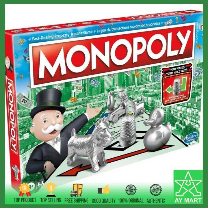Monopoly Board Game Classic Monopoli Go Dice Family Fun Play Original