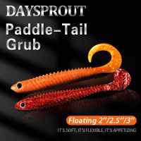 【hot】¤⊙ DAYSPROUT Curved Tail Grub/Paddle 0.8-2.9g Artificial Fishing Soft Lures Shad Worm Swimbait Jig