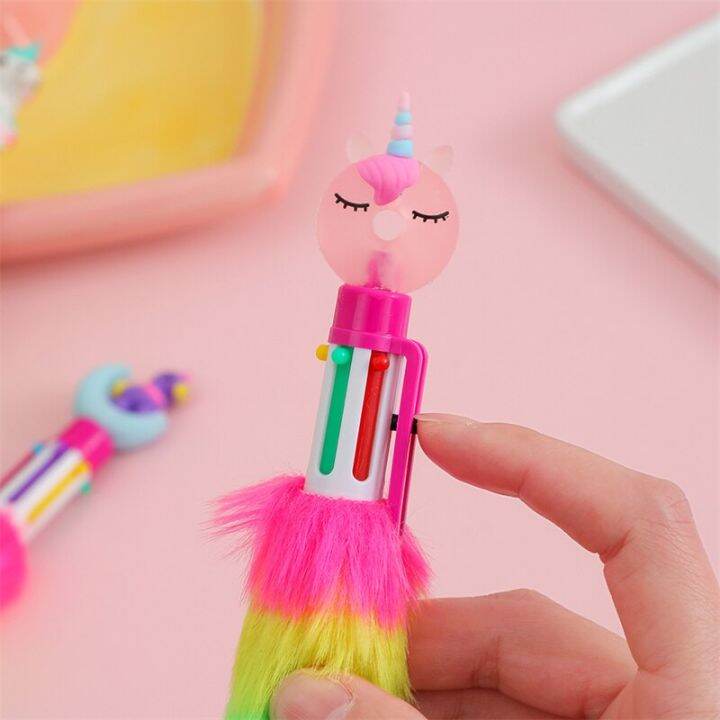 1pcs-cute-cartoon-unicorn-rainbow-ballpoint-pen-6-colors-student-gift-stationery-school-office-supply-papelaria-escolar-pens