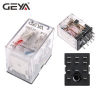 GEYA รีเลย์ DC5V ขนาดเล็ก11พิน DC24V DC12V AC110V AC220V HH53P รีเลย์สำหรับการใช้งานทั่วไปแม่เหล็กไฟฟ้าขนาดเล็ก5A