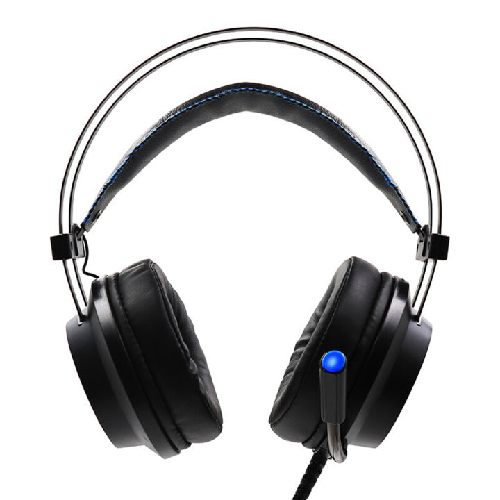 หูฟังมีไมโครโฟนเบสลึกไฟ-led-หูฟังเกมสำหรับคอมพิวเตอร์พีซี-xbox-ps-หูฟังหูฟังสวมศีรษะการเล่นเกม