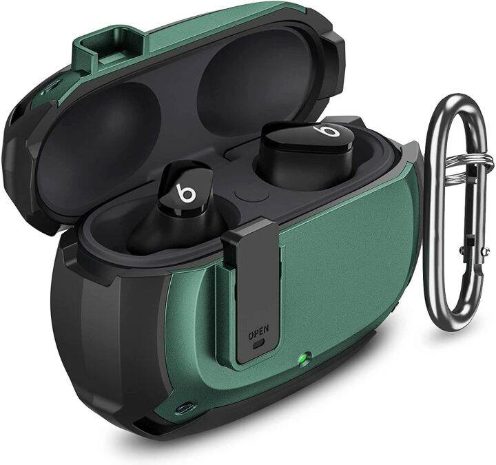 Beats Studio Buds Case TPU Full Body Rugged Shockproof Secure Lock Cool Beats Studio Buds