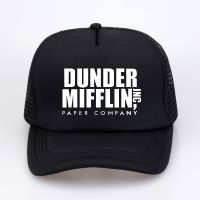 2023 summer Men Print The Office TV Show Dunder Mifflin Baseball Cap Unisex Casual Mesh Trucker cap