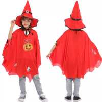 halloween pumpkin cloak เสื้อคลุมฟักทองฮาโลวีน คอสเพลย์ฮาโลวีน เสื้อคลุมฟักทอง แม่มด หมวกฟักทองน่ารัก