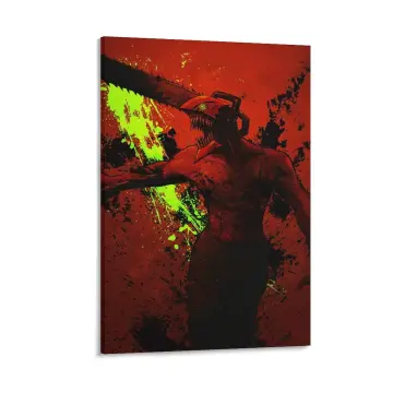 Ukeclvd Chainsaw Man Posters Hayakawa Aki Japan Manga Personality Anime  Decorative Wall Art Painting Canvas Poster Gifts 12x18 inch No Frame