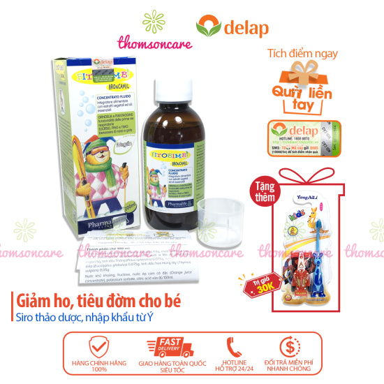 Broncamil bimbi - siro hỗ trợ giảm ho cho bé - của hãng fitobimbi - ảnh sản phẩm 1