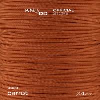 No.4023: Carrot พาราคอร์ดไนลอน Made in USA 100% Nylon Paracord 550 ขนาด 4 มม.