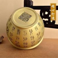 Pure copper rice cylinder to gather wealth real brass cornucopia ornaments Nafu Jinbao Baifu living room study Jubao