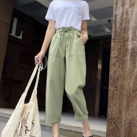 Variety Women Cotton Elastic Waist Loose Wide Leg Pants Long Trousers Palazo Linen