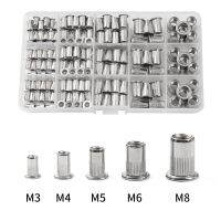 【CW】 150 M4 M5 Flat Rivet Nuts Set Insert Reveting Size