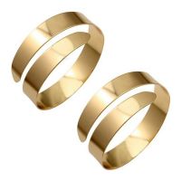 2X New Upper Arm Cuff Armlet Armband Bangle Bracelet Color:Gold