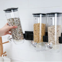 Cereal Dispenser Double Single Dry Food Snack Grain Canister Plastic Storage Dropshipping discount Selling Winter 2020 Accessori