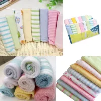 8Pcs ชุดผ้าขนหนูพยาบาลผ้าเช็ดตัวเด็กผ้ากันเปื้อนเด็กผ้าเช็ดหน้าผ้าขนหนู Washcloth