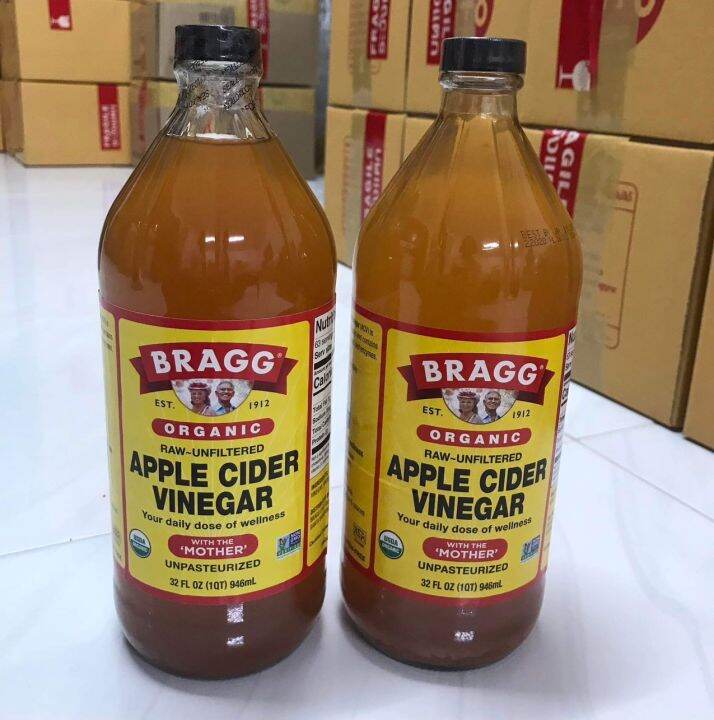 แบบมีตะกอน-แอปเปิ้ลไซเดอร์-apple-cider-vinegar-acv-น้ำส้มสายชูหมักจากแอปเปิ้ล-ยี่ห้อ-bragg-จากอเมริกา-946kl-ขวดแก้ว-คีโต-แท้100-เครื่องปรุงคีโต