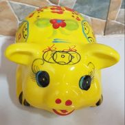 Lợn gánh tiền tiết kiệm - Gốm sứ cao cấp nhỏ size 1