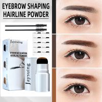 Waterproof EyeBrow Powder Stencil Lasting Natural Shaping One Step Eyebrow Powder Set Reusable Eyebrow Pen Brushes Hairline Kit