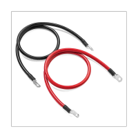 ชุดสายอินเวอร์เตอร์แบตเตอรี่พร้อมขั้วต่อ8 AWG Gauge Super Soft Silicone Wire, Power Connection Cable With