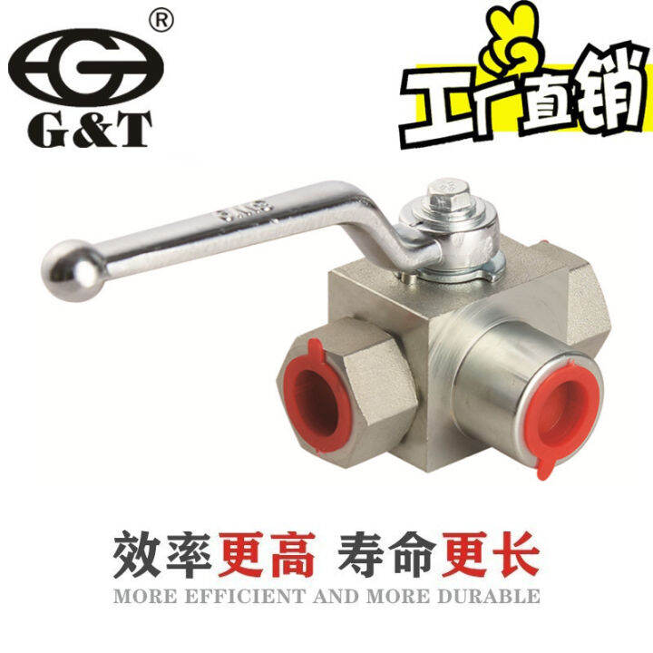 Three way highpressure ball valve KHB3K hydraulic cutoff ball valve