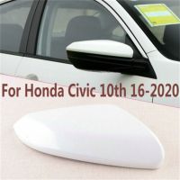 อุปกรณ์เสริมสำหรับฝาครอบรถยนต์กระจกมองซ้าย/ขวา2020-2016 10th Civic Honda สำหรับฝาครอบสีขาวกระจกมองหลังด้านข้างซ้าย/ขวารถ