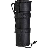 【CW】 Medieval Costume Accessory Leather Water Bottle Holder Wine Flask Carry Case Steampunk Kettle Scroll Bag Belt Pouch For Cosplay