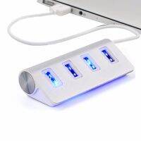 Aluminum Alloy Usb Hub 2.0 Docking Station 4 Port Electrical Splitter Multipuerto USB Flash Drive For Computer Xiaomi Laptop