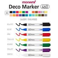 Monami deco marker 460 basic colours I ปากกามาร์คเกอร์หัวกลมขนาด 2.0 มม.