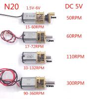 【✱2023 HOT✱】 herrdi Motor Listrik เกียร์โลหะแบบเต็มแรงบิด N20มอเตอร์เกียร์ Dc 3V-6V 5V 50รอบต่อนาที60รอบต่อนาที110รอบต่อนาทีแรงบิดความเร็วต่ำ300รอบต่อนาที