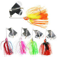 New arrival 14g Rubber skirt metal spinner bait Jig Bass Lures Buzzbait Chatter Artificial Bait