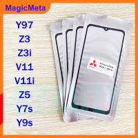 MagicMeta กระจกด้านนอกหน้าจอด้านหน้ามีกาวโอก้าสำหรับ Vivo Y97/Z3/Z3i/V11/V11i/Z5/Y7s/Y9s หน้าจอสัมผัส LCD ตัวเปลี่ยนกระจกด้านนอก