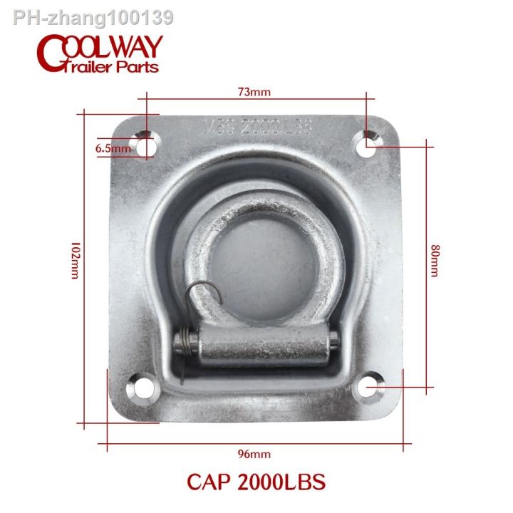 2pcs-cap-2000lbs-zinc-plated-recessed-tie-down-deck-rope-lashing-ring-point-anchor-round-hole-trailer-parts-accessories